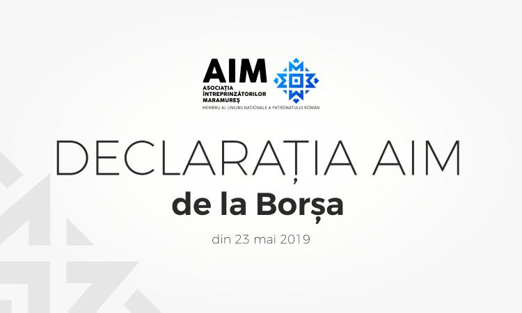 Declarația AIM de la Borșa din 23 mai 2019
